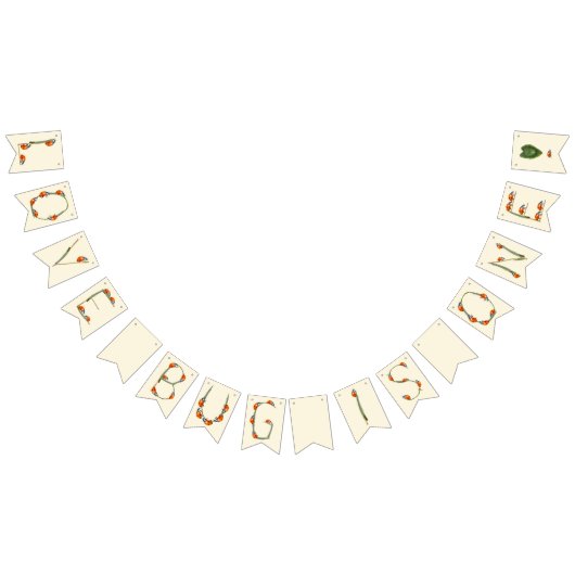 Ladybug Birthday Party - Ein Jahr alt 1. Geburtsta Wimpelkette (Alle)