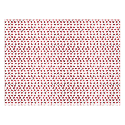 Ladybug Birthday Party Fabric Tablecloth Tischdecke (Vorderseite (Horizontal))