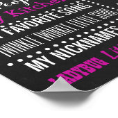 Ladybug Birthday Party-Tafelschild Poster (Ecke)