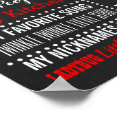 Ladybug Birthday Party-Tafelschild Poster (Ecke)