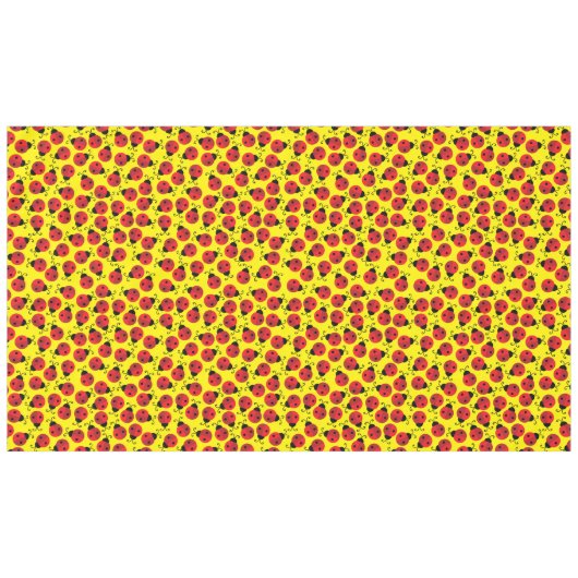 Ladybug Birthday Party Tischdecke (Vorderseite (Horizontal))