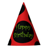 Ladybug Birthday Partyhütchen (Vorderseite)