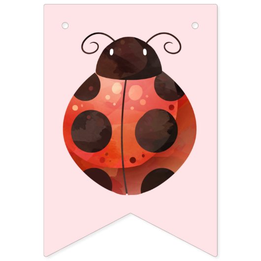 Ladybug Birthday Pennant Banner Banner Jagdfahnen (Erste Fahne)