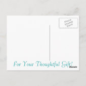 Ladybug Birthday Vielen Dank Postkarte (Rückseite)