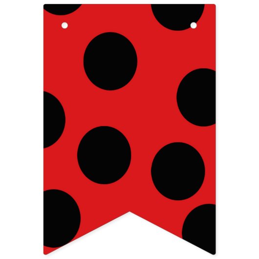 Ladybug Birthday Wimpelkette (Erste Fahne)
