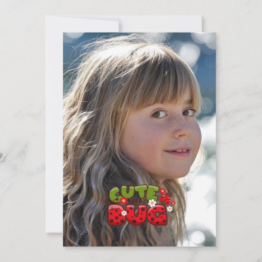 Ladybug Black Princess Fairy Tale Birthday Party Einladung (Rückseite)