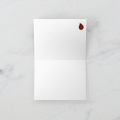 Ladybug Blank Inside Faltcard Dankeskarte (Innenseite)