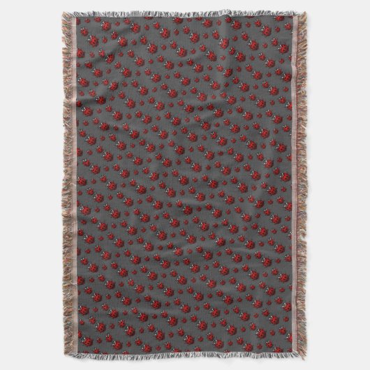 Ladybug Blanket Ladybug / Ladybird Throw Blankets Decke (Vorderseite Vertikal)