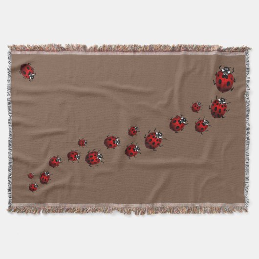 Ladybug Blanket Ladybug / Ladybird Throw Blankets Decke (Vorderseite)