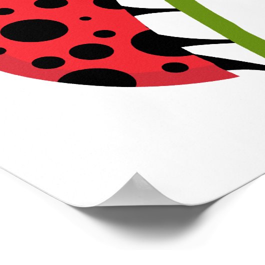 Ladybug-Blume Poster (Ecke)