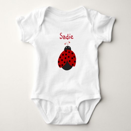 Ladybug Bodysuit Baby Strampler (Vorderseite)