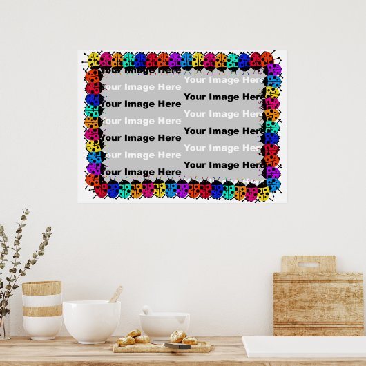 Ladybug Border Poster (Küche)
