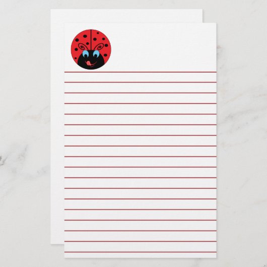 Ladybug Briefpapier (Vorne/Hinten)