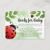 Ladybug-Bücher für die Beilage der Babyverpackungs Begleitkarte (Vorderseite)