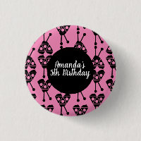 Ladybug Bug Insect Geometrie Geburtstagsparty Pink
