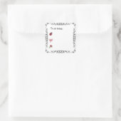 Ladybug Bullet Journal oder Planner Square Sticker (Tasche)