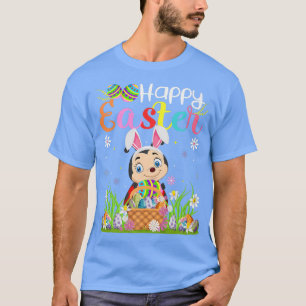 Ladybug Bunny Egg Jagd Funny Ladybug Happy East T-Shirt