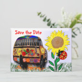 Ladybug-Bus Save The Date (Stehend Vorderseite)