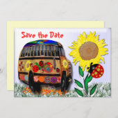 Ladybug-Bus Save The Date (Vorne/Hinten)