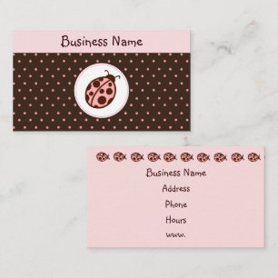 Ladybug Business Cards Visitenkarte