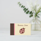 Ladybug Business Cards Visitenkarte (Stehend Vorderseite)