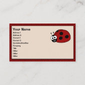 Ladybug Business Cards Visitenkarte (Vorderseite)