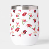 Ladybug, Butterfly und Tulip Herzmuster (Rückseite)