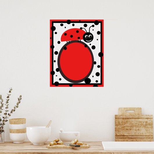 Ladybug Canvas Print Poster (Küche)
