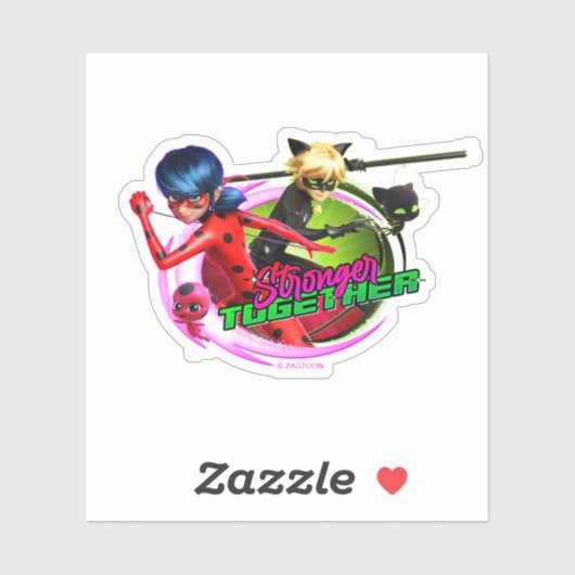 Ladybug & Cat Noir | Gemeinsam Aufkleber (Blatt)