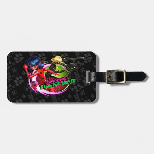 Ladybug & Cat Noir | Gemeinsam Gepäckanhänger (Vorderseite horizontal)