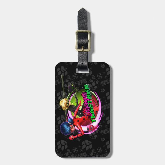 Ladybug & Cat Noir | Gemeinsam Gepäckanhänger (Vorderseite vertikal)