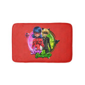 Ladybug & Cat Noir | Glück & Charme Badematte (Vorderseite)