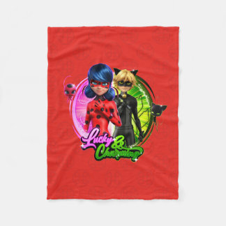 Ladybug & Cat Noir | Glück & Charme Fleecedecke