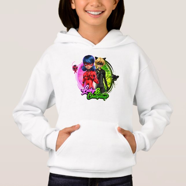 Ladybug & Cat Noir | Glück & Charme Hoodie (Vorderseite)