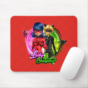 Ladybug & Cat Noir   Glück & Charme Mousepad