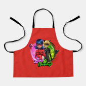 Ladybug & Cat Noir | Glück & Charme Schürze (Vorderseite)