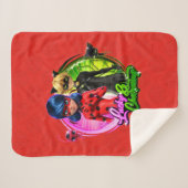 Ladybug & Cat Noir | Glück & Charme Sherpadecke (Vorderseite (Horizontal))