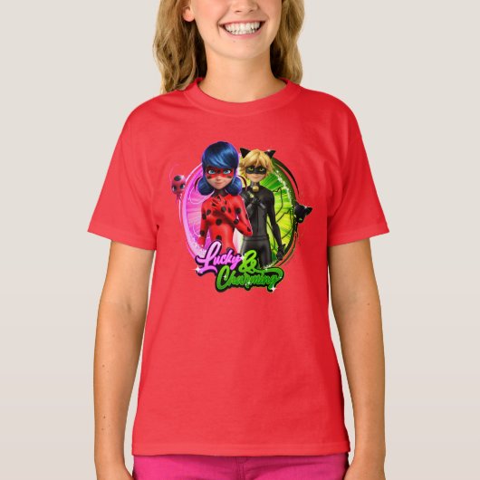 Ladybug & Cat Noir | Glück & Charme T-Shirt (Vorderseite)