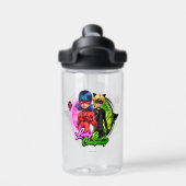 Ladybug & Cat Noir | Glück & Charme Trinkflasche (Rückseite)