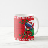 Ladybug & Cat Noir | Holiday Graphic Kaffeetasse (VorderseiteRechts)