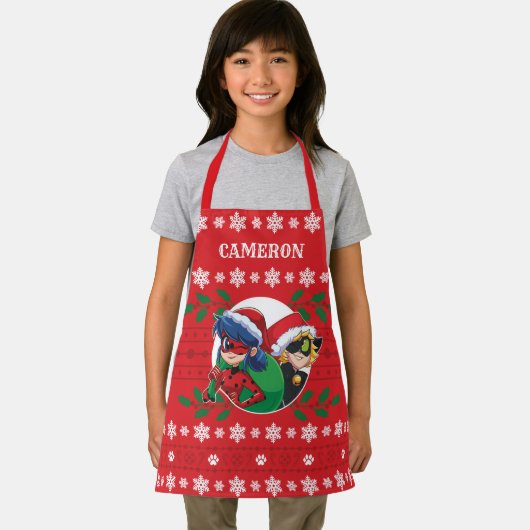 Ladybug & Cat Noir | Holiday Graphic Schürze (Insitu)