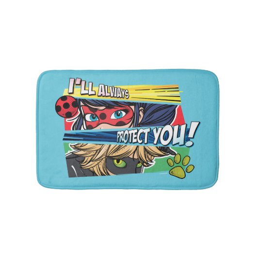 Ladybug & Cat Noir schützen Sie immer Badematte (Vorderseite)