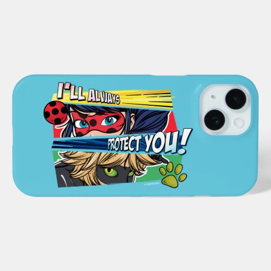 Ladybug & Cat Noir schützen Sie immer Case-Mate iPhone Hülle (Rückseite (Horizontal))