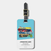 Ladybug & Cat Noir schützen Sie immer Gepäckanhänger (Vorderseite vertikal)