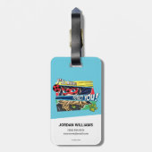 Ladybug & Cat Noir schützen Sie immer Gepäckanhänger (Rückseite vertikal)