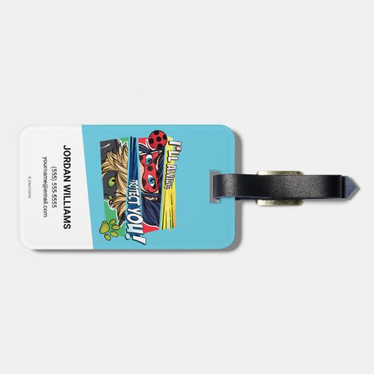 Ladybug & Cat Noir schützen Sie immer Gepäckanhänger (Rückseite horizontal)