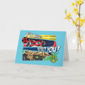 Ladybug & Cat Noir schützen Sie immer Karte (Gelbe Blume)