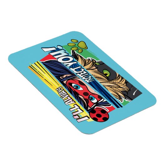 Ladybug & Cat Noir schützen Sie immer Magnet (Rechte Seite)