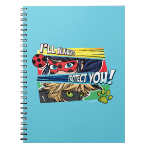Ladybug & Cat Noir schützen Sie immer Notizblock
