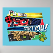 Ladybug & Cat Noir schützen Sie immer Poster (Vorne)